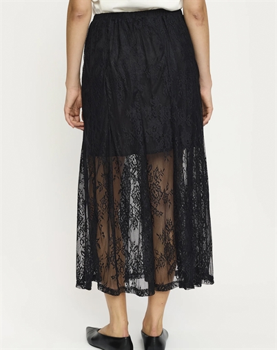 Soft Rebels - SRLaurel Midi Nederdel - Black